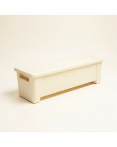 Bay Brook Narrow Outdoor Storage Bench - Ivory (synthetic illustration; no displayed measurements)