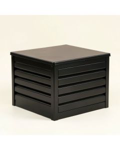 Dune Brook Closed Outdoor Storage Box - Black (synthetic illustration; no displayed measurements)