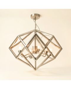 Landa 6 - Light Unique / Statement Geometric Chandelier (synthetic illustration; no displayed measurements)
