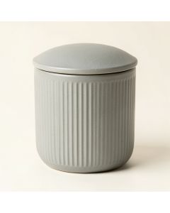Stone Crest Storage Canister With Lid - Gray (synthetic illustration; no displayed measurements)