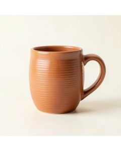 Cliff Bridge Ceramic Mug - Terracotta (synthetic illustration; no displayed measurements)