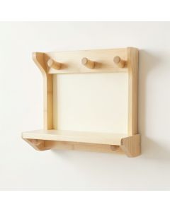 Maple Bend Wall-Mounted Entryway Organizer Shelf - Cream (synthetic illustration; no displayed measurements)