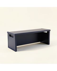 Holly Dale Narrow Outdoor Storage Bench - Navy (synthetic illustration; no displayed measurements)