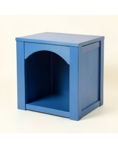 Dune Bridge Empty Furniture-Style Litter Enclosure - Blue (synthetic illustration; no displayed measurements)