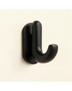 Meadow Branch Wall-Mounted Robe Hook - Black (synthetic illustration; no displayed measurements)