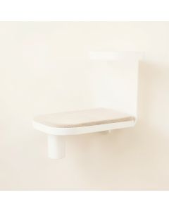 Dune Field Wall-Mounted Cat Perch - White (synthetic illustration; no displayed measurements)