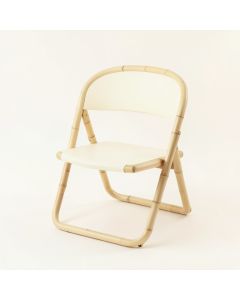 Birch Dell Folding Outdoor Chair - Cream (synthetic illustration; no displayed measurements)