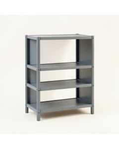 Wren Bend Empty Seed-Starting Shelving Unit Without Lights - Gray (synthetic illustration; no displayed measurements)