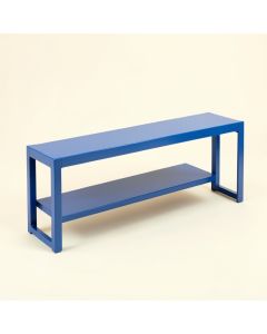 Sage Dale Narrow Outdoor Storage Bench - Blue (synthetic illustration; no displayed measurements)