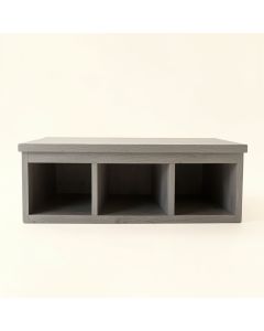 Birch Bluff Shoe Storage Bench - Gray (synthetic illustration; no displayed measurements)