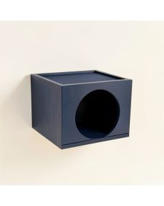 Clay Canyon Wall-Mounted Cat Perch - Navy (synthetic illustration; no displayed measurements)