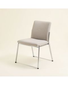 Holleman Stacking Side Chair In Clear (synthetic illustration; no displayed measurements)