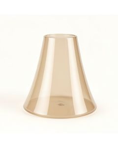 5 '' H Glass Bell Lamp Shade ( Screw On ) In Beige (synthetic illustration; no displayed measurements)