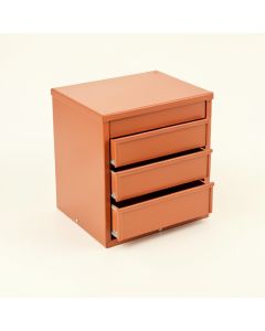 Briar Crest Small-Parts Storage Drawer Cabinet - Terracotta (synthetic illustration; no displayed measurements)