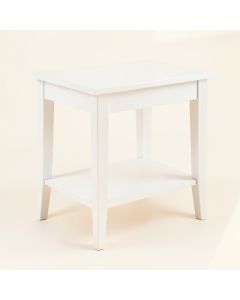 Rowan Arc Side Table - White (synthetic illustration; no displayed measurements)