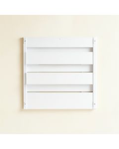 Maple Branch Empty Wall-Mounted Tool Organizer Panel - White (synthetic illustration; no displayed measurements)
