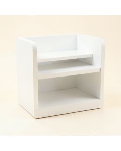 Alder Branch Empty Mug-Storage Cabinet Insert - White (synthetic illustration; no displayed measurements)