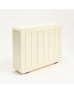 Ash Bluff Narrow Outdoor Storage Bench - Cream (synthetic illustration; no displayed measurements)