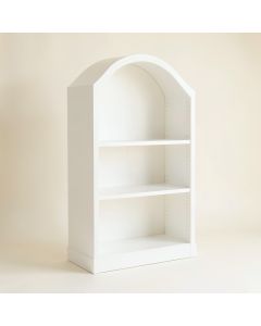 Rowan Crest Freestanding Bookcase - White (synthetic illustration; no displayed measurements)