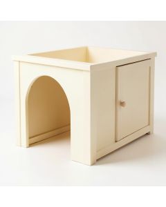Spruce Falls Empty Furniture-Style Litter Enclosure - Cream (synthetic illustration; no displayed measurements)