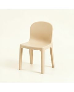 Shore Arc Small Chair - Beige (synthetic illustration; no displayed measurements)