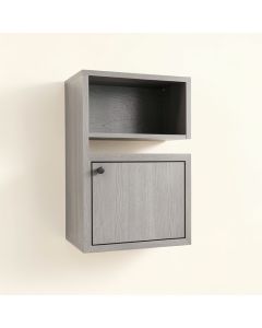 Vale Arc Wall-Mounted Entry Cabinet - Gray (synthetic illustration; no displayed measurements)