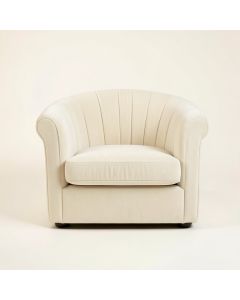 Maple Bridge Upholstered Armchair - Cream (synthetic illustration; no displayed measurements)