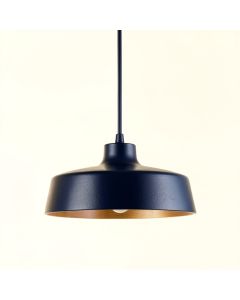 Glen Dale Pendant Light Suspended From One Plain Cable - Navy (synthetic illustration; no displayed measurements)