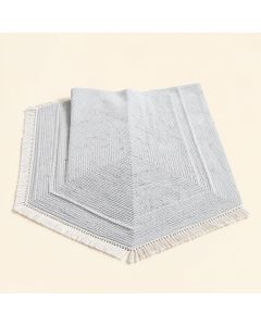 Michaela Geometric Braided Light Gray Indoor / Outdoor Area Rug (synthetic illustration; no displayed measurements)