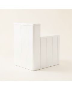 Slate Dale Narrow Outdoor Storage Bench - White (synthetic illustration; no displayed measurements)
