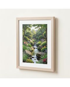 Rock Garden Gel Coat - 2 Piece Picture Frame Set Print Set On Canvas (synthetic illustration; no displayed measurements)
