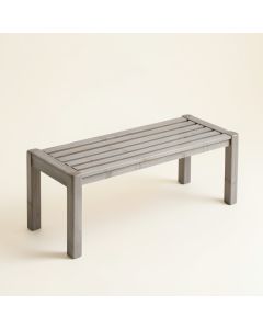 Meadow Crest Indoor Bench - Gray (synthetic illustration; no displayed measurements)
