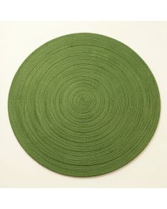 Flint Bluff Round Area Rug - Green (synthetic illustration; no displayed measurements)