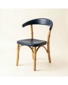 Reed Bend Small Chair - Navy (synthetic illustration; no displayed measurements)