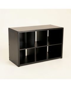 Summit Brook Desktop Shelving Unit - Black (synthetic illustration; no displayed measurements)
