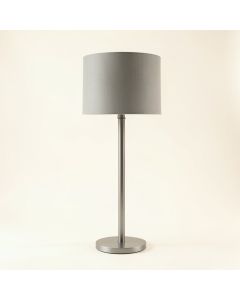 Field Branch Floor Lamp With A Plain Fabric Shade - Gray (synthetic illustration; no displayed measurements)