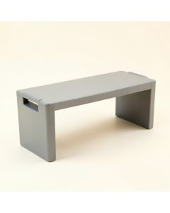 Juniper Branch Narrow Outdoor Storage Bench - Gray (synthetic illustration; no displayed measurements)