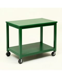 Slate Crest Empty Rolling Workshop Cart - Green (synthetic illustration; no displayed measurements)