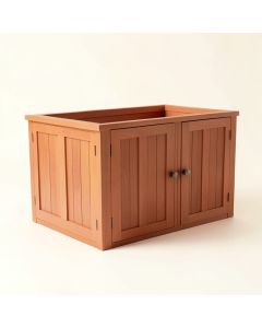 Sage Canyon Empty Furniture-Style Litter Enclosure - Terracotta (synthetic illustration; no displayed measurements)
