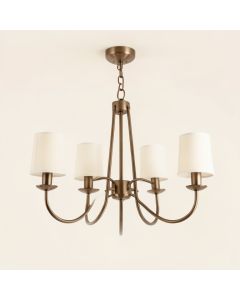 Analia 4 - Light Shaded Drum Chandelier (synthetic illustration; no displayed measurements)