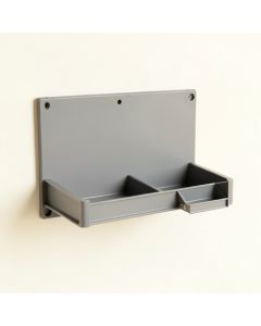 Heath Bluff Empty Wall-Mounted Tool Organizer Panel - Gray (synthetic illustration; no displayed measurements)