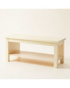 Cove Bluff Indoor Bench - Cream (synthetic illustration; no displayed measurements)