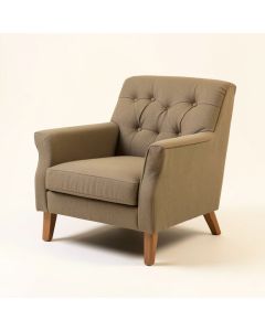 Overbury 30.5 '' Wide Tufted Polyester Chair And A Half (synthetic illustration; no displayed measurements)