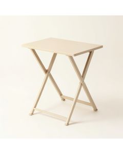 Field Branch Compact Balcony Table - Beige (synthetic illustration; no displayed measurements)