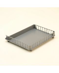 River Dale Empty Under-Desk Cable Tray - Gray (synthetic illustration; no displayed measurements)