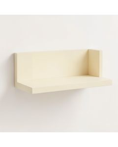 Oak Crest Wall-Mounted Shelf - Cream (synthetic illustration; no displayed measurements)