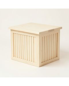 Spruce Branch Closed Outdoor Storage Box - Ivory (synthetic illustration; no displayed measurements)
