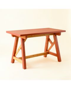 Linden Branch Empty Workshop Workbench - Terracotta (synthetic illustration; no displayed measurements)