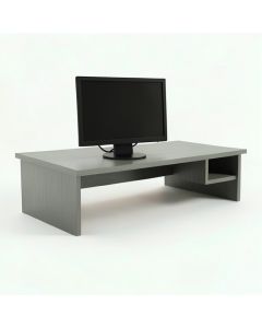 Meadow Brook Desktop Monitor Riser - Gray (synthetic illustration; no displayed measurements)