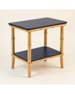 Dune Edge Side Table - Navy (synthetic illustration; no displayed measurements)